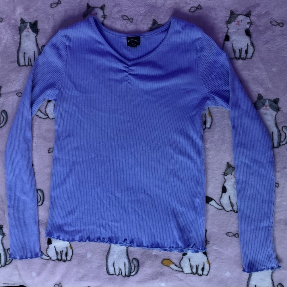 Art Class Blue Blouse For Girls